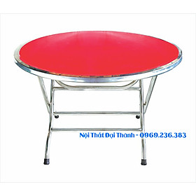 Mua Bàn tròn inox 304 rộng 1m2 chân cao