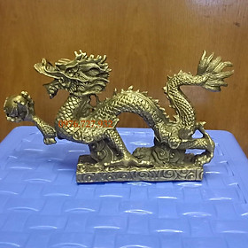 Mua Tượng rồng cầm ngọc dài 21cm  tượng rồng phong thủy bằng đồng