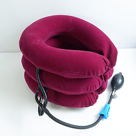 Gối Kê Tựa Cổ 3 Tầng - Tự Bơm Hơi - Điều Chỉnh Tư Thế Cổ - Giảm Chứng Đau Mỏi Vai Gáy - Hỗ Trợ Điều Trị Thoái Hóa Đốt Sống Cổ