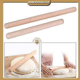 Mua Cán Lăn Bột Gỗ/Rolling Pin Có Vạch Chia Loại Đẹp 30cm/40cm