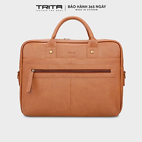 Cặp công sở Trita ( Thời trang nam cao cấp đựng vừa laptop 14.6 inch - Cặp da TCA2 )