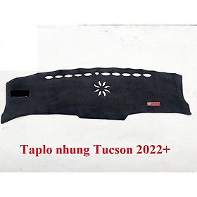 Thảm taplo nhung xe Hyundai Tucson 2022 - 2023 Hàng lông cừu 3 lớp chống trượt cao cấp