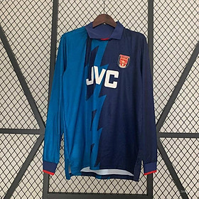 Áo Bóng Đá Retro Arsenal 1995 Dài Tay - Sân Khách bản cao cấp vải Cotton Polyester