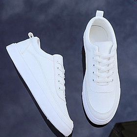 Giày Sneaker Nam Giày Thể Thao Thời Trang Udany Giày Nam Bassic Trắng Trơn Trẻ Trung Dễ Phối Đồ Ôm Chân Tuyệt Đẹp - EN019