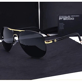 Kính râm Nam Mắt kính đen chống lóa váng dầu cao cấp + Kèm phụ kiện hộp đựng