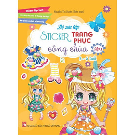 Sách - Combo 4 Cuốn Bộ Sưu Tập Sticker Trang Phục Công Chúa ( 3-6 tuổi ) - Ndbooks