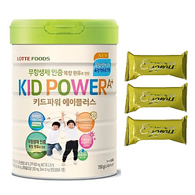 Sữa bột KID POWER A+ Hàn Quốc 750G ( cho trẻ từ 1-10 tuổi) - Giúp trẻ phát triển chiều cao, trí não, tăng cường sức đề kháng – Tặng 3 bánh Quế cuộn hiệu Kapad