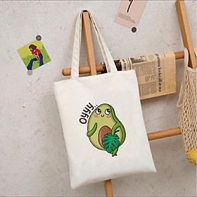 TÚI TOTE VUÔNG VẢI CANVAS ĐEO VAI BÉ BƠT6 PHONG CÁCH AOMI