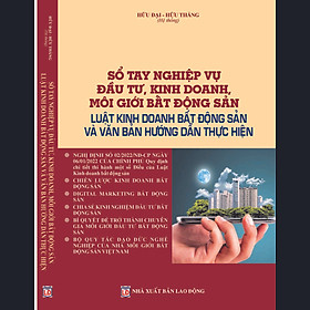 SỔ TAY NGHIỆP VỤ ĐẦU TƯ, KINH DOANH