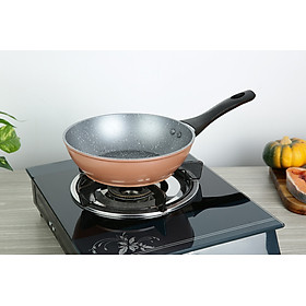 Mua Chảo vân đá   chống dính  đáy từ 30 cm Greencook GCP221-30IH - Hàng Chính Hãng