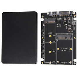 Mua Adapter Chuyển Đổi SSD mSATA + M2 SATA (2 in 1) to SATA iii 2.5 inch (Màu ngẫu nhiên)