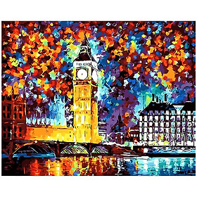 Mua Tranh sơn dầu phong cảnh London ( tự sơn)