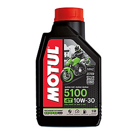 Nhớt xe số đời mới cao cấp Motul 5100 4T 10W30 công nghệ Ester tổng hợp