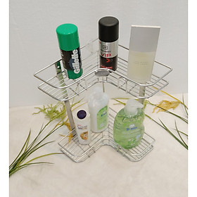 Kệ inox khuyết 2 tầng lưới inox 304