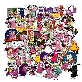 Set 60 Sticker Courage Dog
