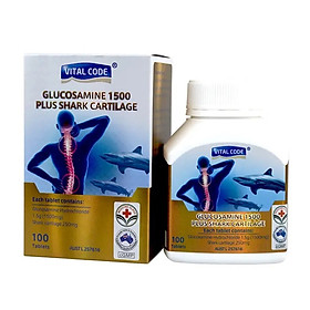 Viên bổ khớp Vital Code Glucosamine 1500 Plus Shark Cartilage 100 viên