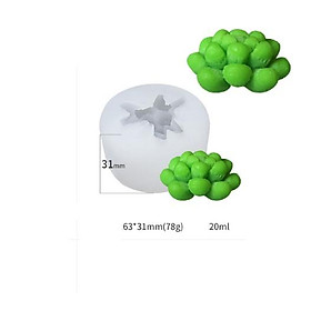 Mua Khuôn silicon 4d làm rau câu làm bánh mẫu sen đá múp SX5