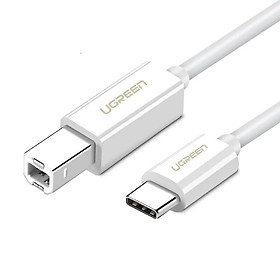 Mua Ugreen UG40560Us241TK 1m màu trắng cáp USB Type C ra cổng máy in USB 2.0 Type B tốc độ cao - HÀNG CHÍNH HÃNG