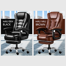 Mua Ghế Giám Đốc Có Massage Cao Cấp bọc da Pu  Ghế Văn Phòng Chân Xoay có gác chân ngả lưng kèm masage