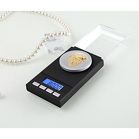 Cân trang sức tiêu ly điện tử tải trọng 100/0.001g để bàn có đèn nền cao cấp chính xác (Tặng móc khóa tô vít mini 3in1)
