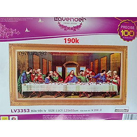 Tranh thêu chữ thập bữa tiệc ly LV3353-125x55cm