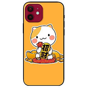 Ốp lưng dành cho Iphone 12 - 12 Pro mẫu Mèo Và Thỏi Vàng