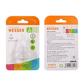 NÚM VÚ THAY THẾ BÌNH SỮA CỔ HẸP WESSER