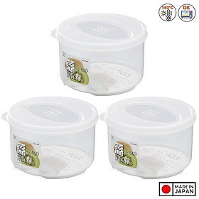 Mua Hộp Nhựa Tròn Nắp Dẻo Bảo Quản Thực Phẩm Tốt  (830ml) - Nội Địa Nhật Bản