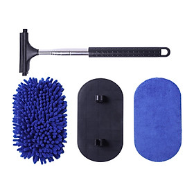 Car Wash Mop Brush with Long Handle Telescopic for Cars RV Truck Boat