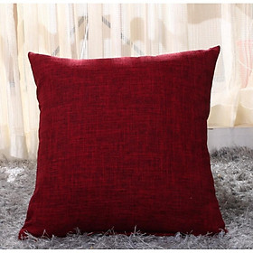 Mua VỎ Gối tựa lưng  gối sofa Vải BỐ GAI MỀM Trơn Màu vải bố dày dặn SIZE ĐẠI