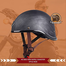 [FREESHIP] - Nón Bảo Hiểm 1/2 Napoli GANGSTER STYLE N120