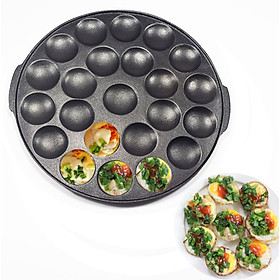 Mua Khuôn Làm Bánh Chống Dính 23 Lỗ Làm Hàu Sò Điệp Nướng Trứng Cút   Bánh Khọt