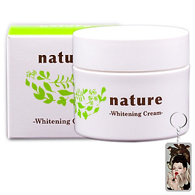 Kem dưỡng làm trắng da ban đêm Nature Whitening Cream Nhật Bản 50g + Móc khóa