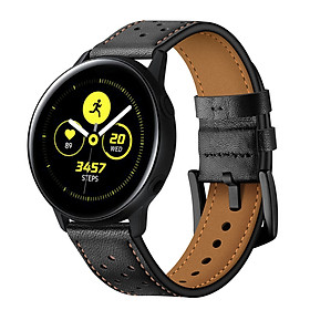 Dây da Italia Size 20mm cho Galaxy Watch Active 1, Galaxy Watch Active 2, Galaxy Watch 42, Huawei Watch 2, Ticwatch, Amazfit