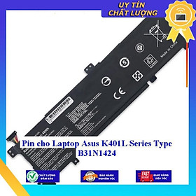 Pin cho Laptop Asus K401L Series Type B31N1424 - Hàng Nhập Khẩu New Seal