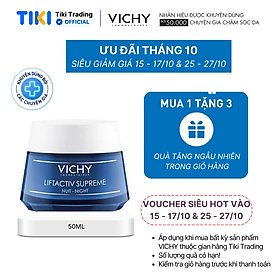 Kem dưỡng mờ vết nhăn và làm săn chắc da ban đêm Vichy Liftactiv Night Cream 50ml