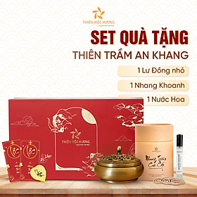 Mua Set quà tặng nhang trầm hương Thiên Mộc Hương gồm lư  nước hoa và nhang