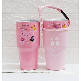 Mua Ly giữ nhiệt inox 900ml  tặng kèm trọn bộ phụ kiện gồm 2 ống hút  cọ rửa và túi vải