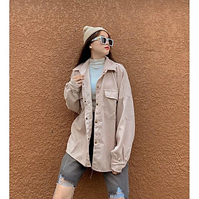 ÁO KHOÁC NHUNG KIÊU SƠ MI VÔ CÙNG XINH XẮN CHO CÁC BẠN NỮ TRANG NEMO 36 FASHION