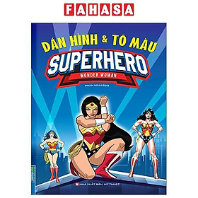 Dán Hình Và Tô Màu Superhero - Wonder Woman