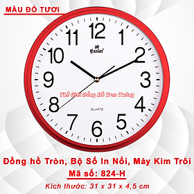 Mua ĐỒNG HỒ CAO CẤP – MÀU ĐỎ – MÁY KIM TRÔI – KÈM PIN MAXELL