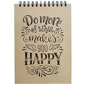 Sổ Notebook Noline - Do More Of What Makes You Happy  - Mẫu 2