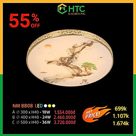 Mua Đèn mâm ốp trần  có hình trang trí - LED 3 màu tiết kiệm điện  đường kính 30-40-50 cm