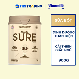 Sữa bột cho người lớn tuổi Vinamilk Sure Prevent 900g (Hộp thiếc) - bổ sung dinh dưỡng và tăng cường sức khỏe