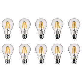 Bộ 10 bóng đèn Led Edison A60 6W đui E27.