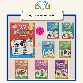 Sách - Bé tô màu dành cho trẻ từ 3-4 tuổi (8 quyển)