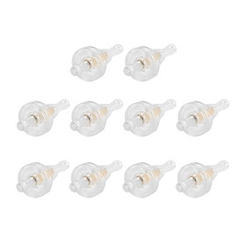 10pcs 1/4" Clear Inline Fuel Gas Filter for Motorcycle Briggs & Stratton