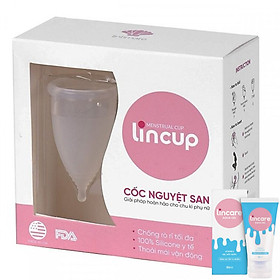 Bộ sản phẩm Cốc Nguyệt Sang Lincup Plus + tặng kèm gel bôi trơn đa năng Lincare Aqua Gel