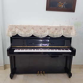 Mua Khăn phủ đàn Piano mẫu hoa hồng cánh sen