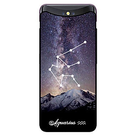 Ốp in cho Oppo Find X Cung Hoàng Đạo - Aquarius - Hàng chính hãng